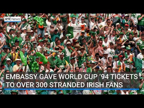 YouTube video thumbnail: Irish Embassy Gave World Cup ‘94 Tickets to Over 300 Stranded Fans