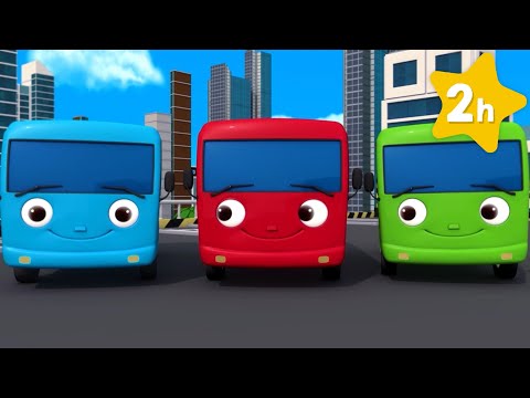 Contando autobuses en la ciudad 🚌| Canciones Infantiles🎵| Caricaturas para bebés | Little Baby Bum