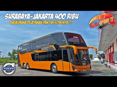 ANTI MAMPIR-MAMPIR !! SURABAYA-JAKARTA CUMA 9 JAM NAIK 27 TRANS DOUBLE DECKER ANGKATAN PAGI
