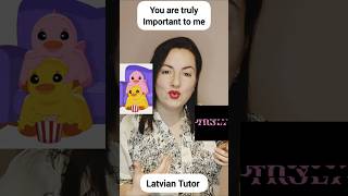 Unlock the Magic of Latvian Love Expressions: You are important to me in Latvian | Latvian teacher