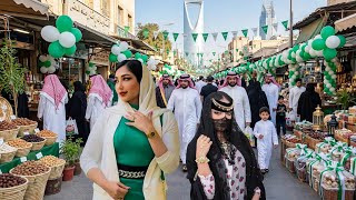 Saudi Arabia is Ready for 96th National Day | Riyadh Streets Decorated Before 