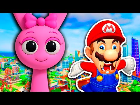 Mario Plays SPRUNKI.EXE in SCHOOL MOD DLC UPDATE