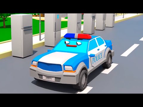 Voiture de Police et Bon appétit biensur ! Dessins animés pour les enfants