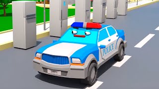 Voiture de Police et Bon appétit biensur ! Dessins animés pour les enfants
