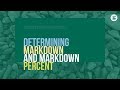 Markdown Calculations in Retail