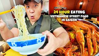 24 Hours Vietnamese STREET FOOD Tour + BIGGEST Bánh mì in Saigon Vietnam