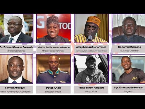 YouTube video thumbnail: Ghana Ministers, Ruling Party Official Killed in Army Helicopter Crash
