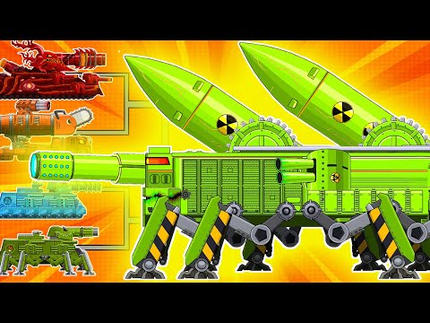 MONSTER BIG ALICE WALKER Takes On MEGA TANK In EPIC Battle - Cartoons about tank