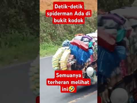 Spiderman Ada di bukit kodok becak viral 2024 #shots