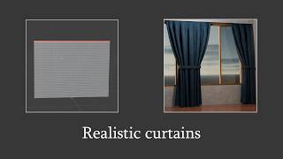 How to make curtains in Blender using Cloth Simulation