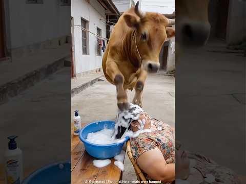 ๐ The cow saved the hut"! ๐ณ๐คฃ#JamunJuice #MotherInLawComedy #FamilyShorts #jumpstyle