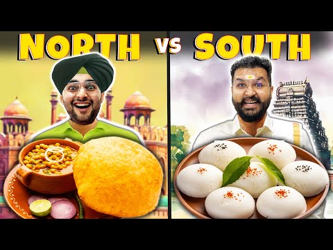 North Indian Vs South Indian Food Challenge 🔥|| FoodieWe 24hrs Challenge