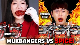 mukbangers SPICE TOLERANCE years ago VS now !!