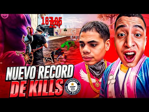 ROMPO mi RECORD de KILLS CON LA ESCUADRA MAS VETERANA de TODO FREE FIRE 🔥