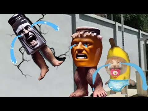 BRAINROT: BANANA CAT 🍌🐱 MEME & BRAINROT 🍯🧂 53 - 56