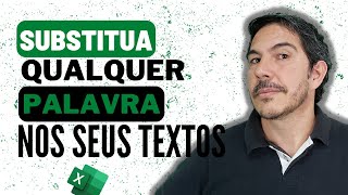 SUBSTITUA qualquer palavra indesejada do seu texto no Excel usando uma função muito simples. #shorts