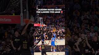 JAXSON HAYES GIVING EVERYTHING HE HAS FOR THE LAKERS 😭 LAKERS LEAD 84-80 with 12 left!
