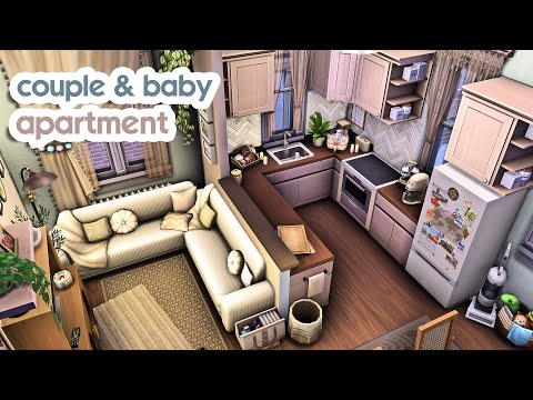 Couple & Baby Apartment | The Sims 4 Speed Build