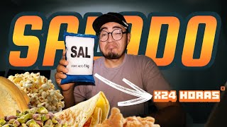 Comiendo SOLO Sabor SALADO por 24 HORAS 😖🧂