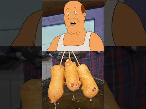 Boomhauer's Dang Ol' Delicious Deep Fried Bananas!🍌🍫 #kingofthehill #deepfried #chocolatebar