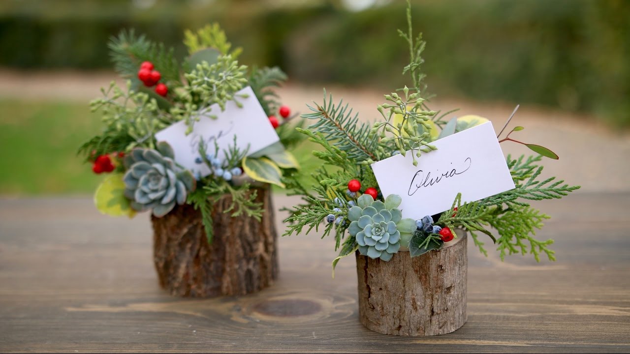 Holiday Place Card Holder / Party Favor (Full Version)