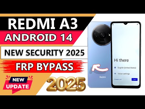 Redmi A3 2025 Frp Bypass/Unlock Google A/c Without Pc - Google Account Frp Bypass Redmi A3 2025✔💯