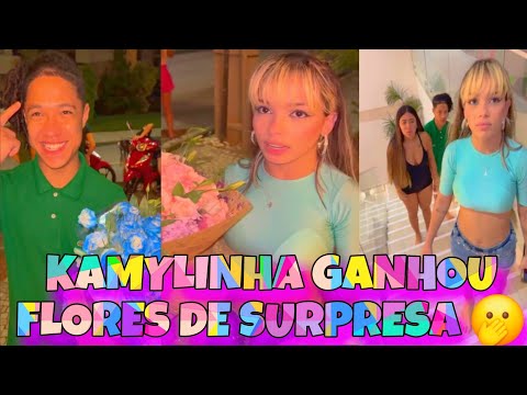 KAMYLINHA GANHOU FLORES SURPRESA E ANDYN TAVA COM MAIS FLORES 😱 QUEM DEU AS FLORES? 😱😱