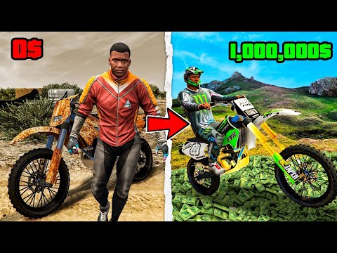 PASO de PILOTO de MOTO CROSS POBRE a MILLONARIO en GTA 5!