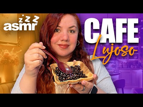 🌙 Cafeteria ASMR 💤 Probando Cafe EXOTICOS Roleplay