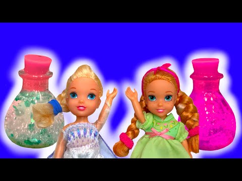 Elsa and Anna toddlers make potions with friends - part 3