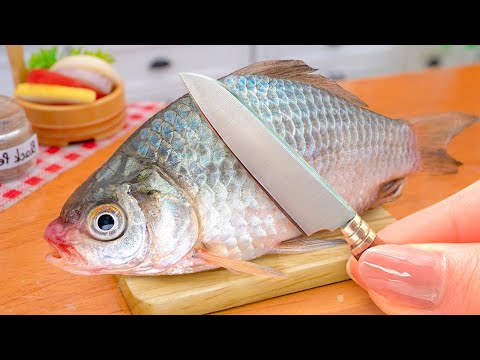 Easy Fish Recipe 🍋 Mini Japanese Soy Sauce Fish Recipe | Mini Yummy Cooking