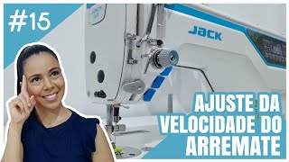 VELOCIDADE DO ARREMATE 🧵 - Programe a velocidade inicial e final bem fácil  #jack #jacka5e