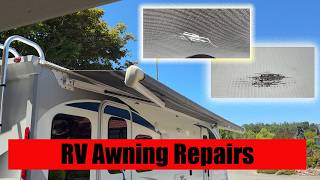 RV Awning Vinyl Repair, Adjustments, Seam Repair and Troubleshooting