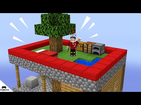 MİNECRAFT UÇAN TEK EVİN ÇATISINDAYIM