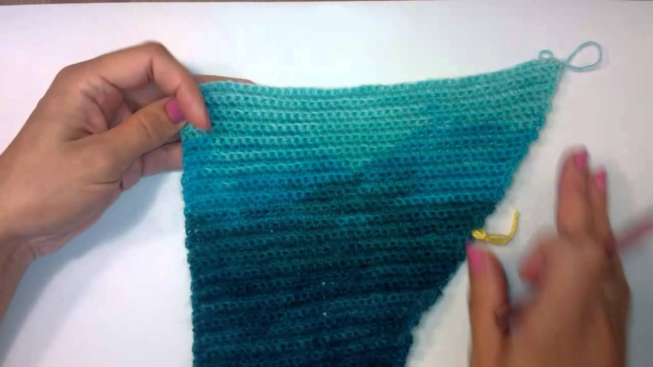 1 шарф бактус крючком мужской женский crochet triangle scarf