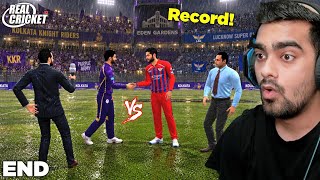 Record Breaking End 🔥 Vs KKR RCPL Auction 2027 Real Cricket (Hardcore)