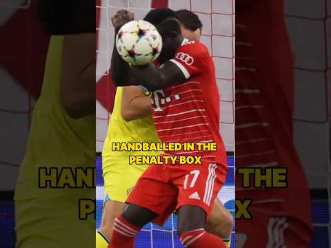 Why Sadio Mané once intentionally handballed in the penalty box #sadiomane #bayernmunich #ucl