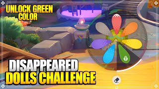 Disappeared Dolls Challenge + Unlock Green Color for Asha | World Quests & Puzzles |【Genshin Impact】