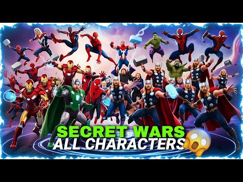 AVENGERS SECRET WARS ALL CHARACTERS REVEALED 👑🕺🗿#marvel #mcu