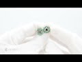 Valentina Earrings Green and Black Zircon Stones