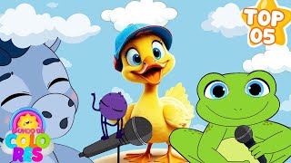 🎵 TOP 05 Mejores Canciones infantiles 2025🐸🐤20 MIN🎈 | Mundo de Colores🐦🎈🎉