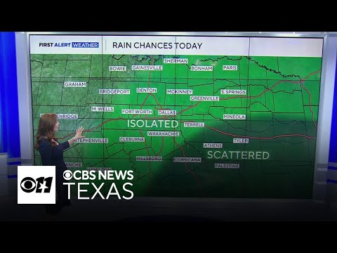 Parts of North Texas could see isolated storms as weekend nears