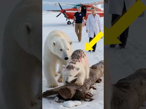 Heartwarming rescue by rescue team saves bear cub injured by barnacles.