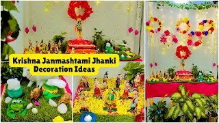 Krishna Janmashtami Jhanki Decoration Ideas 2025 | Easy Backdrop Ideas | Makhar Decoration Ideas