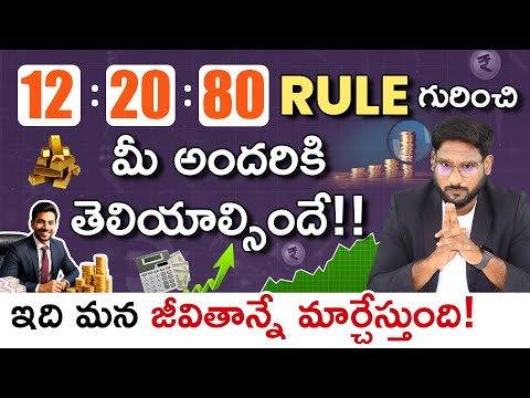 12:20:80 Rule Explained In Telugu - Best Personal Finance Rule | Financial Planning | Kowshik Maridi