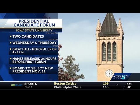 YouTube video thumbnail: Iowa State University Presidential Search Down to Two Finalists After Withdrawal