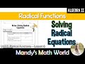 Solving Radical Equations: Key Concepts and Examples