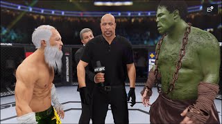 Old Bruce Lee vs. Fat Hulk - UFC 4