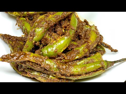 जब सब्ज़ी लगे बेस्वाद तो बनाये यह बेसन वाली मिर्च फ्राई | Besan wali Hari Mirch | Green Chilly pickle