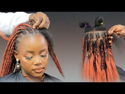 Trying This New Tucking Of Inward Knotless Braids Method. Beginners Friendly.